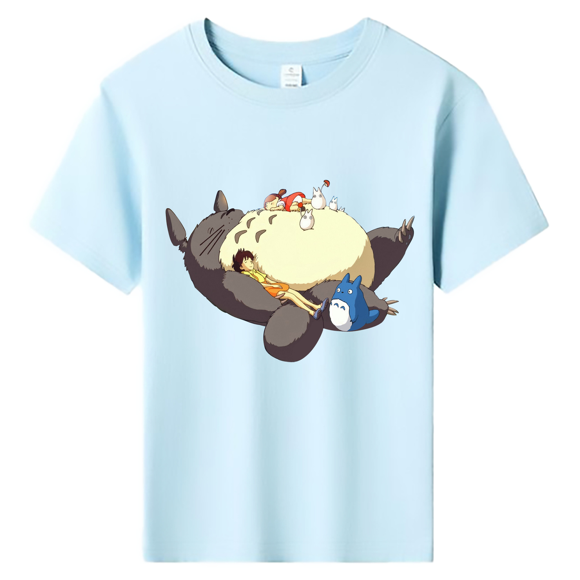 （画像用） となりのトトロ 草壁メイ 草壁サツキ My Neighbor Totoro Satsuki Kusakabe Mei Kusakabe 綿100％キッズTシャツ（フロントプリント）